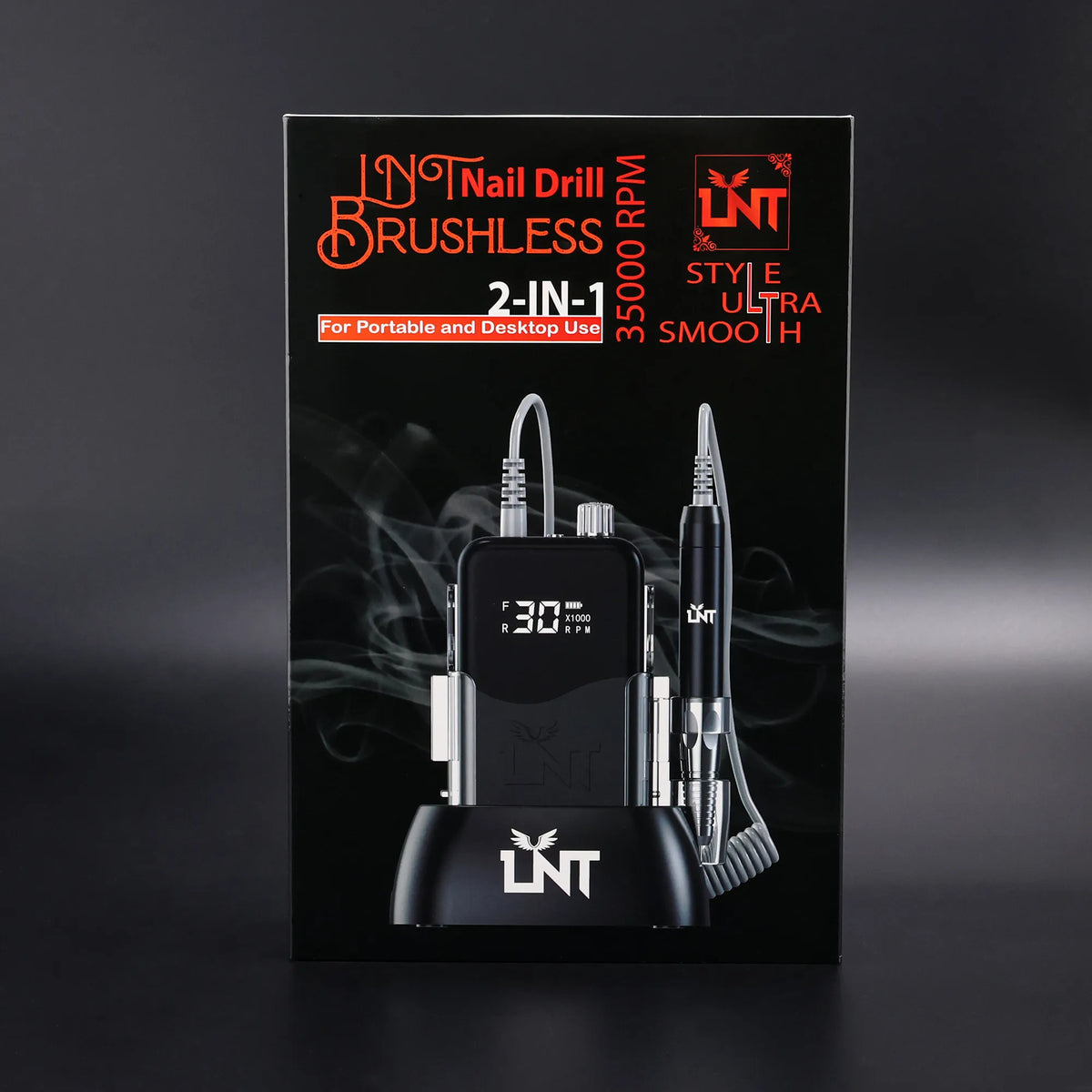 LNT Brushless Nail Drill 35000RPM ( BLACK)