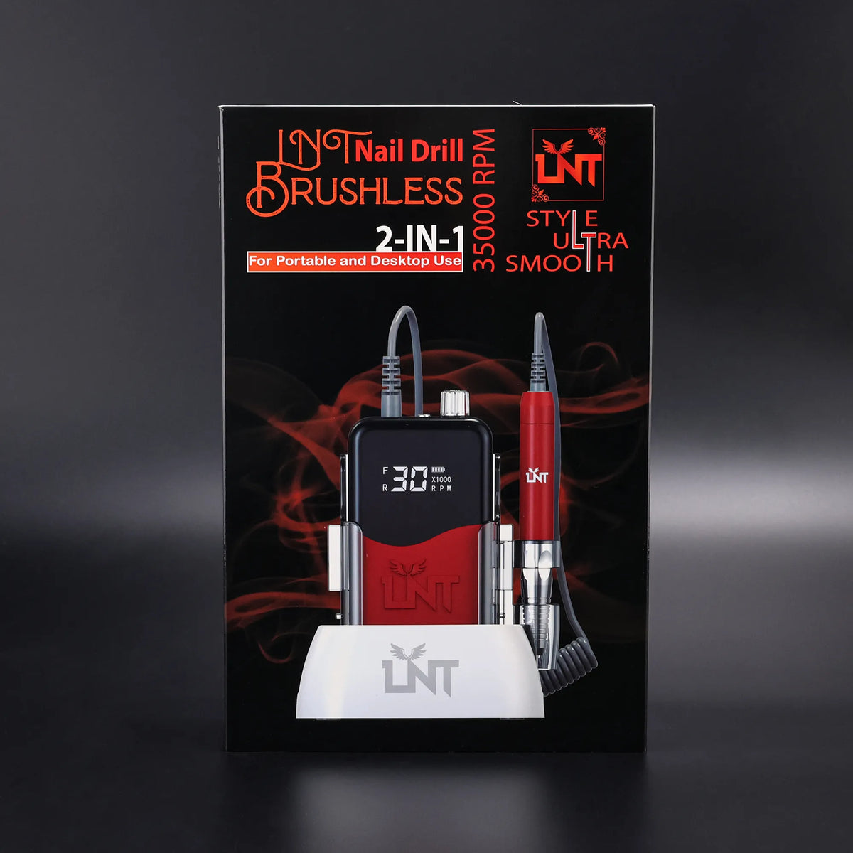 LNT Brushless Nail Drill 35000RPM ( RED )