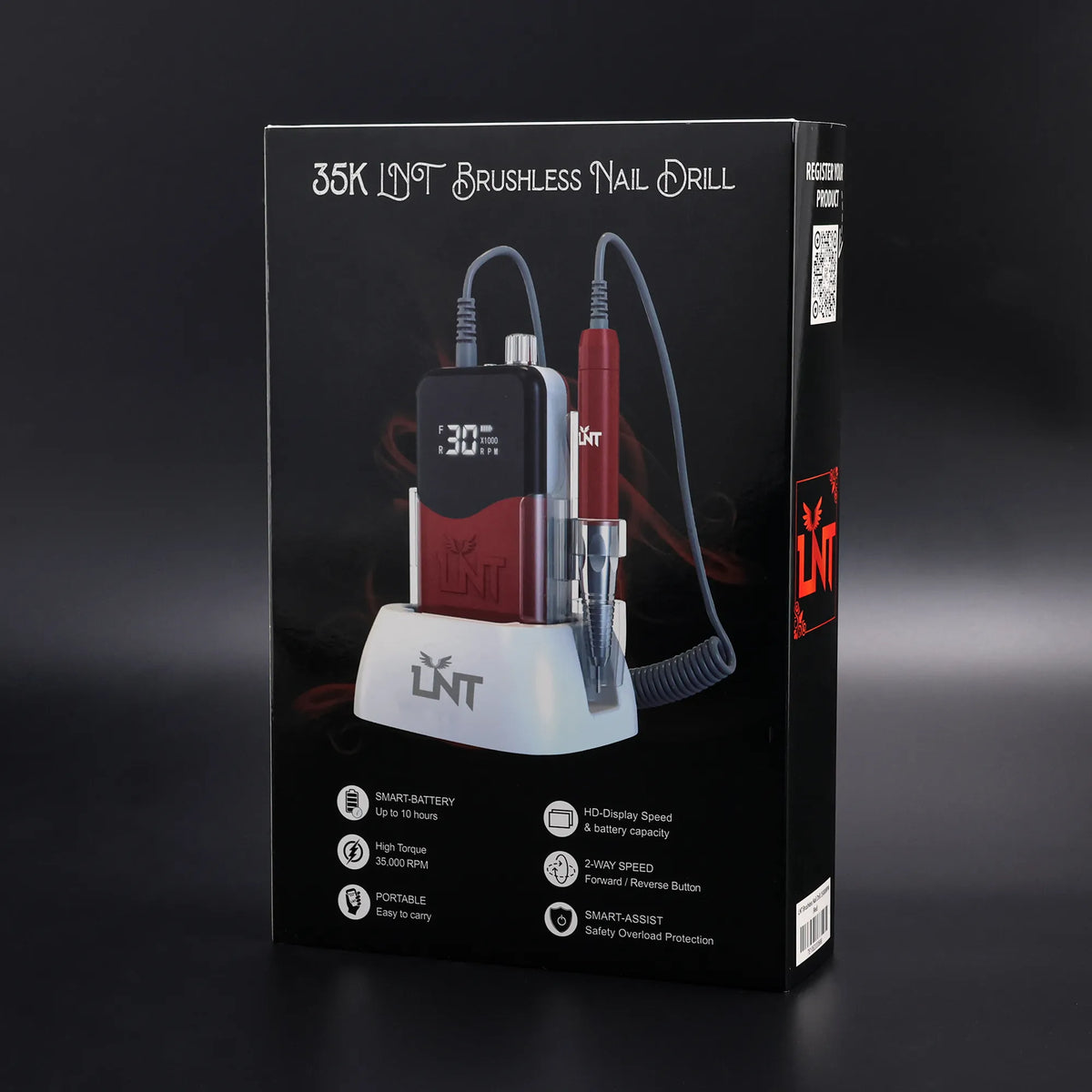 LNT Brushless Nail Drill 35000RPM ( RED )
