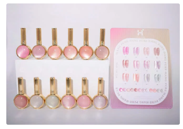 Hang Pure Nude Cat Eye Gel – 12 Colors | Free Magnet + Free Display