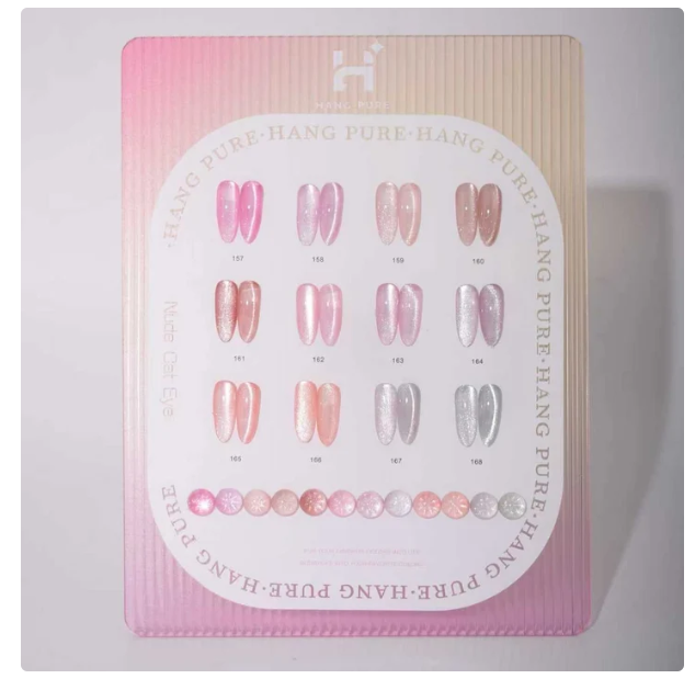 Hang Pure Nude Cat Eye Gel – 12 Colors | Free Magnet + Free Display
